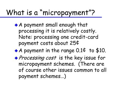 Micropayment Processor: