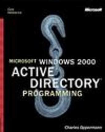 Microsoft  Windows  2000 Active Directory(TM) Programming Epub
