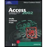Microsoft Access 2002 Introductory Concepts and Techniques Shelly Cashman Epub