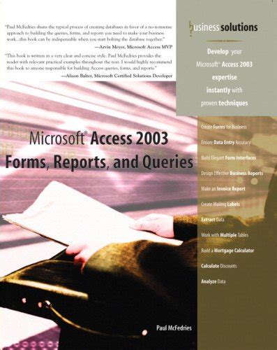 Microsoft Access 2003 Forms Reports and Queries Kindle Editon