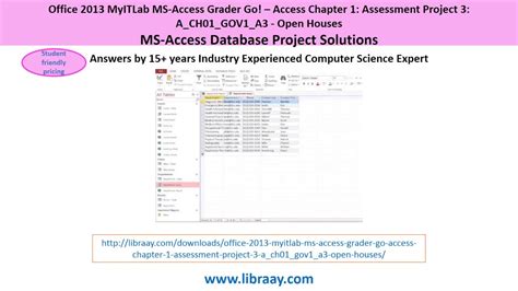 Microsoft Access Grader Project Answers Epub