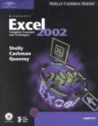 Microsoft Excel 2002 Complete Concepts and Techniques Shelly Cashman Kindle Editon