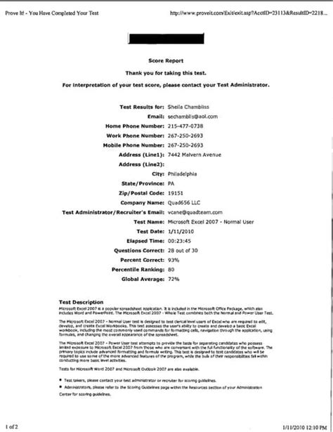 Microsoft Excel 2007 Normal User Test Answers Epub