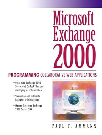 Microsoft Exchange 2000 Programming Collaborative Web Applications Epub