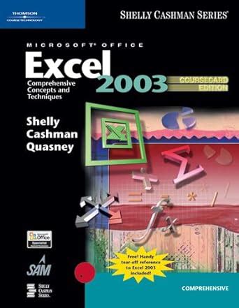 Microsoft Office Excel 2003 Comprehensive Concepts and Techniques Epub