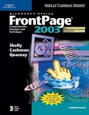Microsoft Office FrontPage 2003 Comprehensive Concepts and Techniques PDF