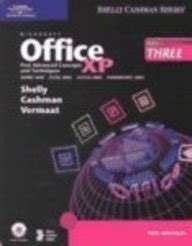 Microsoft Office XP Advanced Concepts and Techniques Shelly Cashman Doc