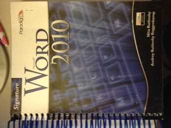 Microsoft R Word 2010 Text softcover with data files CD Marquee Series Doc