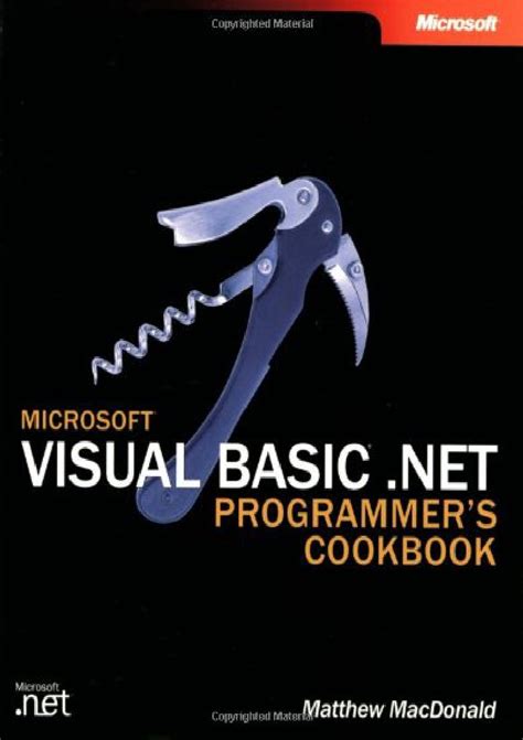 Microsoft Visual Basic NET Programmer s Cookbook Developer Reference PDF