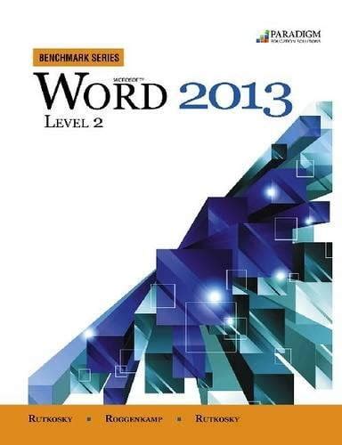 Microsoft Word 2013: Level 2: Text With Data Files Ebook Reader