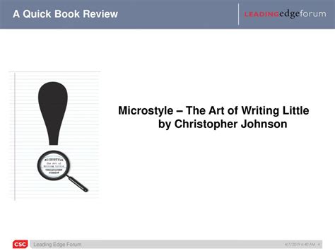 Microstyle: The Art Of Writing Little Ebook Doc