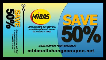 Midas Coupons 50 Off Printable