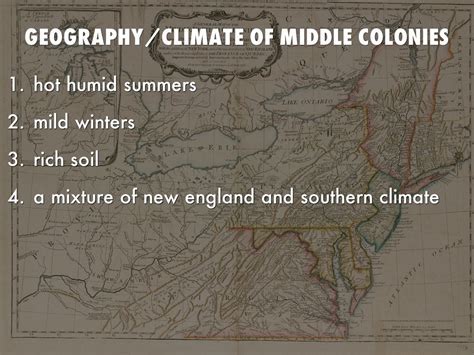 Middle Colonies Climate: A Temperate Haven for Colonial Settlers