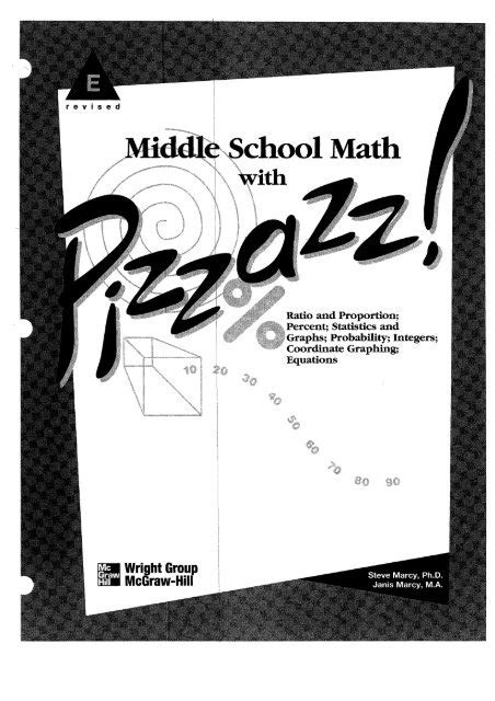Middle School Math With Pizzazz E Answer Key PDF