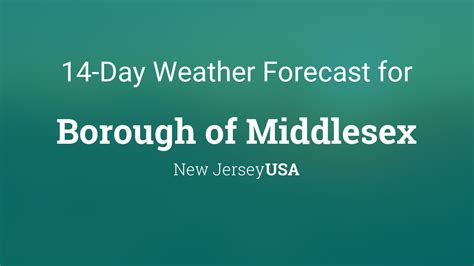 Middlesex, New Jersey Weather: A Comprehensive Overview