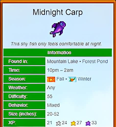 Midnight Carp: The Elusive Fish of Stardew Valley