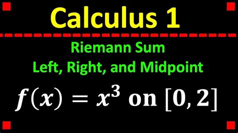 Midpoint Riemann Sum with Table: A Comprehensive Guide for Calculus Students