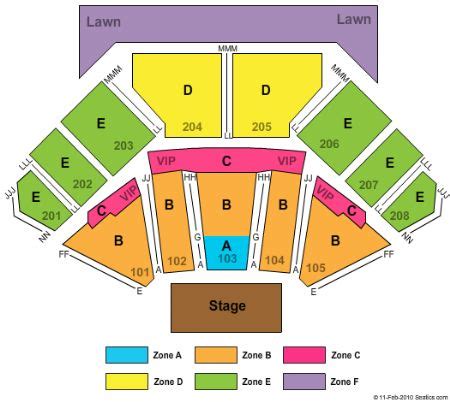 Midwest Amphitheatre Tinley Park Seating Chart