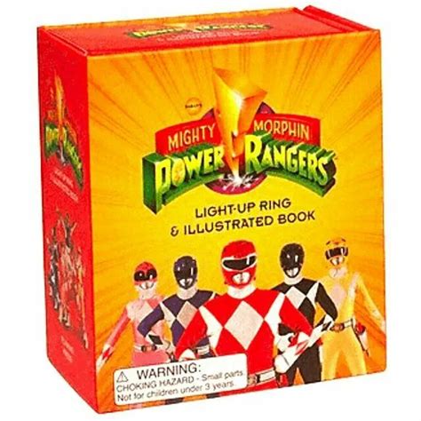 Mighty Morphin Power Rangers Light-Up Ring and Illustrated Book Miniature Editions Reader