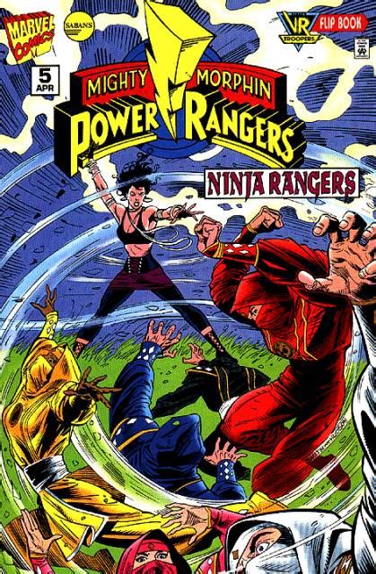Mighty Morphin Power Rangers Ninja Rangers VR Troopers 5 April 1996 Flip book Reader