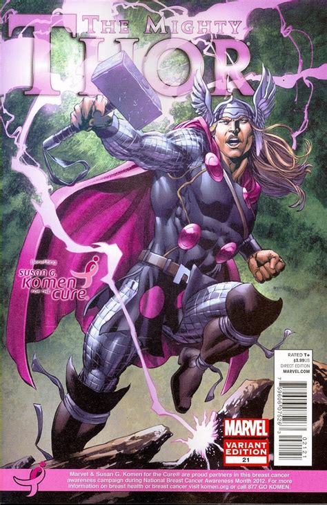 Mighty Thor 21 Komen Variant by Mike Perkins and Sonia Oback  Reader