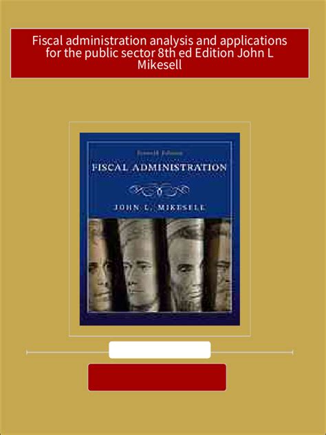 Mikesell Fiscal Administration Answers Doc