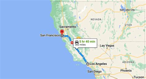 Mileage Between San Francisco and Los Angeles: A Comprehensive Overview