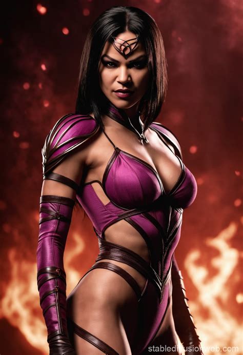 Mileena's Alluring Bodysuit: