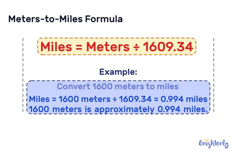 Miles to Meters Conversion Formula: A Comprehensive Guide