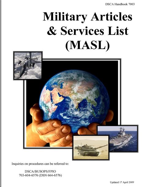 Military Articles and Services List MASL DSCA Handbook 7003 Reader