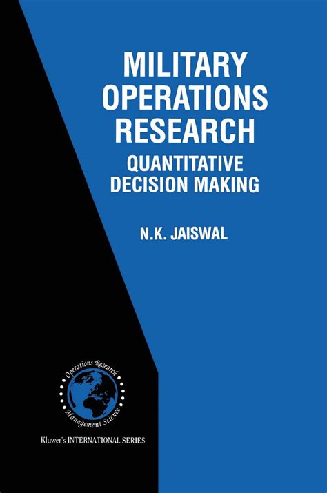 Military Operations Research Quantitative Decision Making 1st Edition Epub