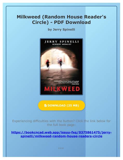 Milkweed Random House Readers Circle Reader