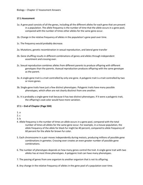 Miller Levine Biology Work Answers Chapter 17 Kindle Editon
