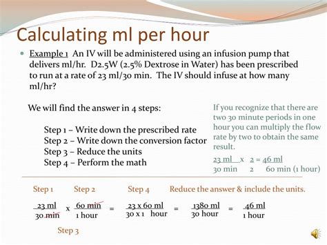 Milliliters per minute (ml/min)