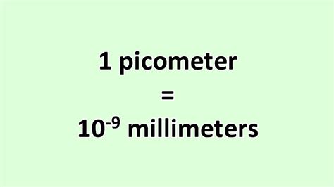 Millimeters to Picometers: A Comprehensive Guide