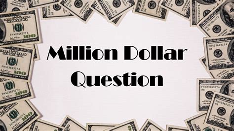 Million Dollar Question PDF