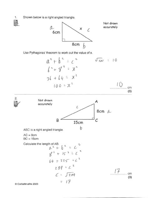 Millionaire Pythagoras Answers PDF