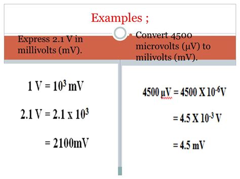 Millivolts to Volts: A Guide to Conversion and Practical Applications