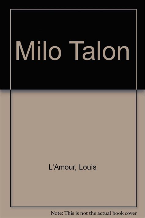 Milo Talon-Large Print Kindle Editon