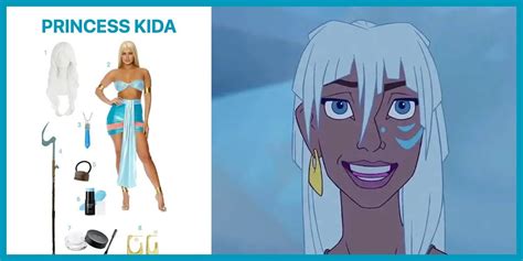 Milo and Princess Kida Costume: An Enchanting Duo from an Underwater Adventure