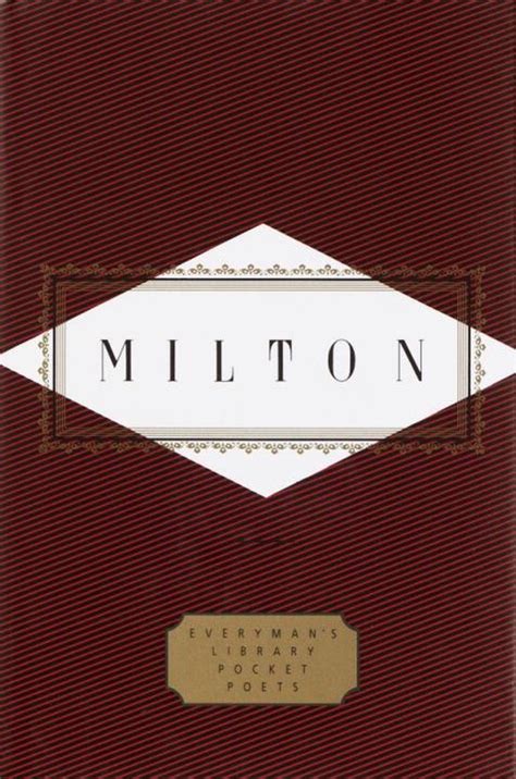 Milton Poems Everyman s Library Pocket Poets Series Reader