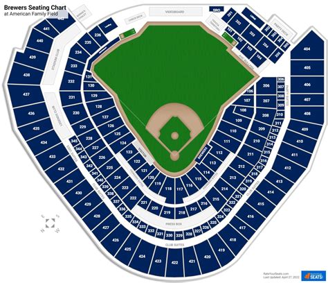 Milwaukee Brewers Stadium Seating Chart
