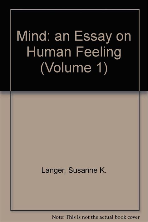 Mind An Essay on Human Feeling Volume 1 Epub