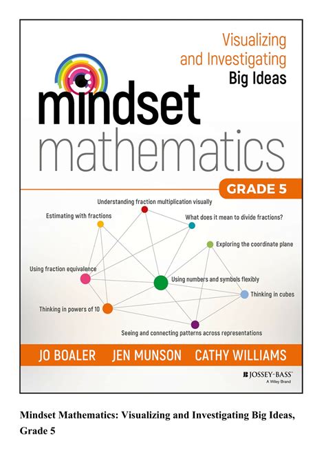 Mindset Mathematics Visualizing and Investigating Big Ideas Grade 5 PDF