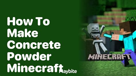 Minecraft Concrete Powder: Transforming Your World with Color and Creativity