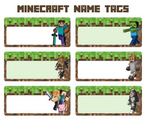 Minecraft Name Tags: Unleash Your Creativity and Express Yourself