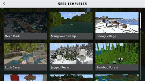 Minecraft Seed Templates