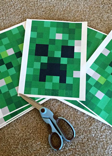 Minecraft Valentine Box Printable