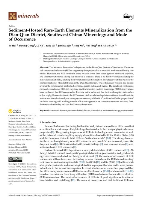 Mineralogy and Occurrence