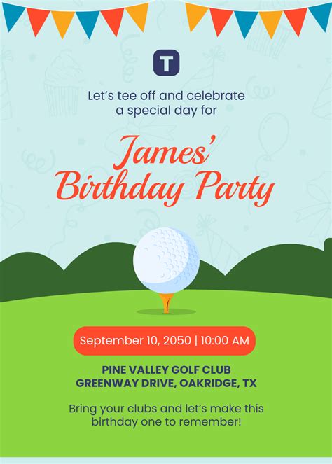 Mini Golf Invitation Template Free Download
